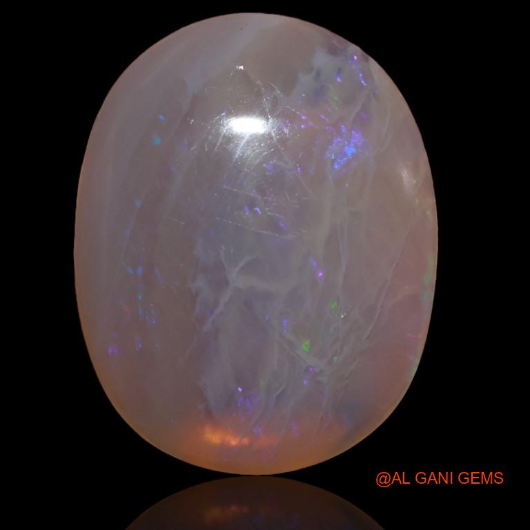 Natural Fire Opal Gemstone 26.50 Cts Loose Oval Cabochon From Australia 26x21x6 mm A-196