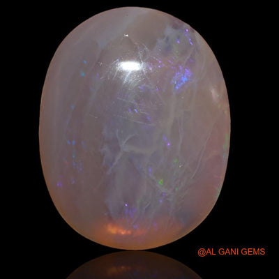 Natural Fire Opal Gemstone 26.50 Cts Loose Oval Cabochon From Australia 26x21x6 mm A-196