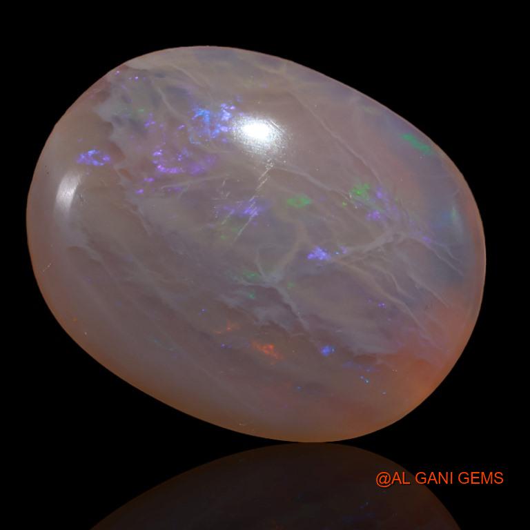 Natural Fire Opal Gemstone 26.50 Cts Loose Oval Cabochon From Australia 26x21x6 mm A-196
