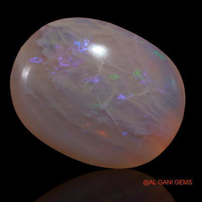 Natural Fire Opal Gemstone 26.50 Cts Loose Oval Cabochon From Australia 26x21x6 mm A-196