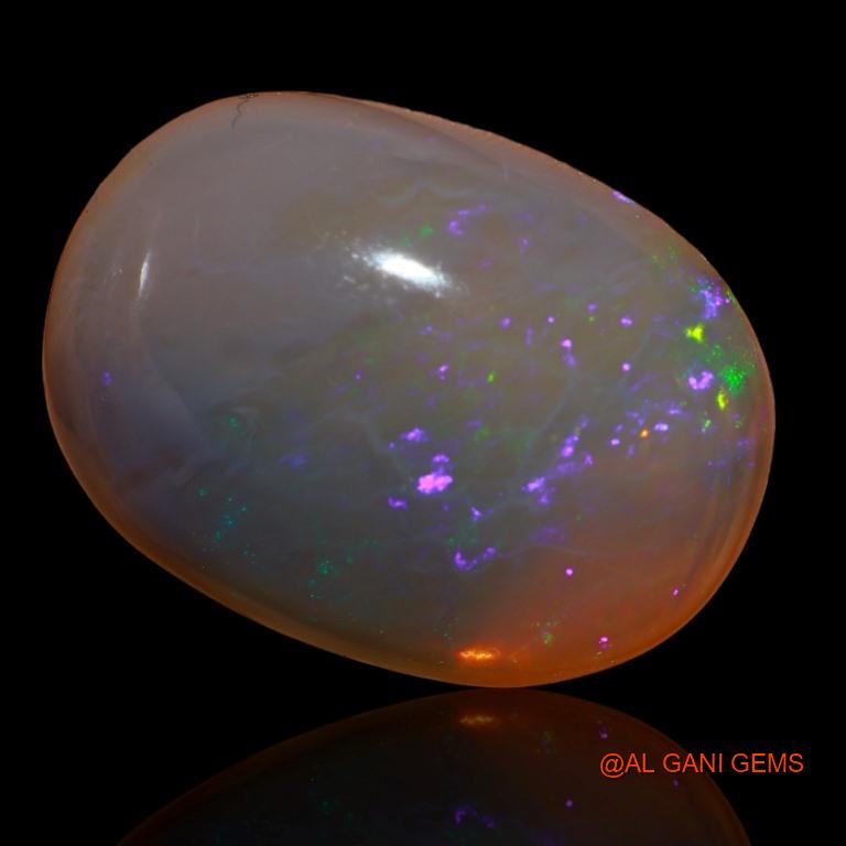 37.85 Cts Unheated Australian Fire Opal Loose Gemstone Oval Cabochon Natural 28x21x9 mm A-197