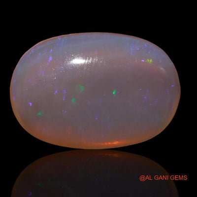 Natural Untreated Fire Opal Loose Gemstone Oval Cabochon From Australia 34.30 Cts 27x19x8 mm A-198