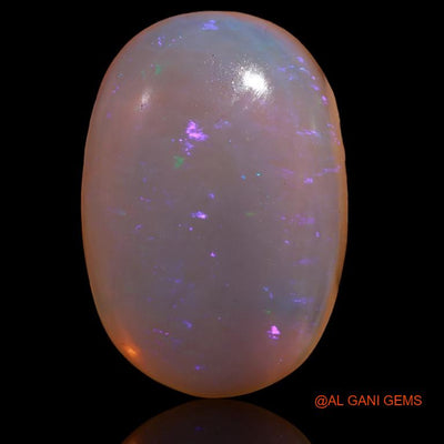 Natural Untreated Fire Opal Loose Gemstone Oval Cabochon From Australia 34.30 Cts 27x19x8 mm A-198