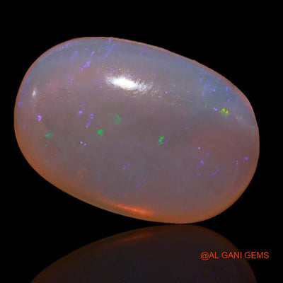 Natural Untreated Fire Opal Loose Gemstone Oval Cabochon From Australia 34.30 Cts 27x19x8 mm A-198