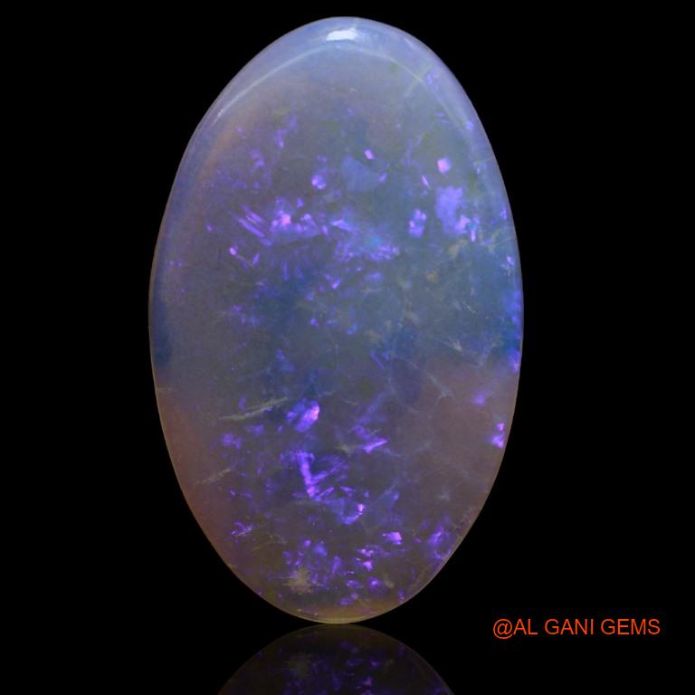 Natural Untreated Fire Opal Loose Gemstone Fancy Cabochon From Australia 19.90 Cts 35x22x4 mm A-199