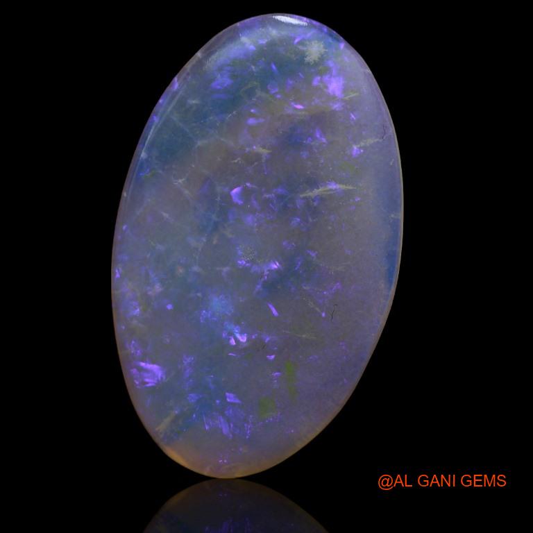 Natural Untreated Fire Opal Loose Gemstone Fancy Cabochon From Australia 19.90 Cts 35x22x4 mm A-199