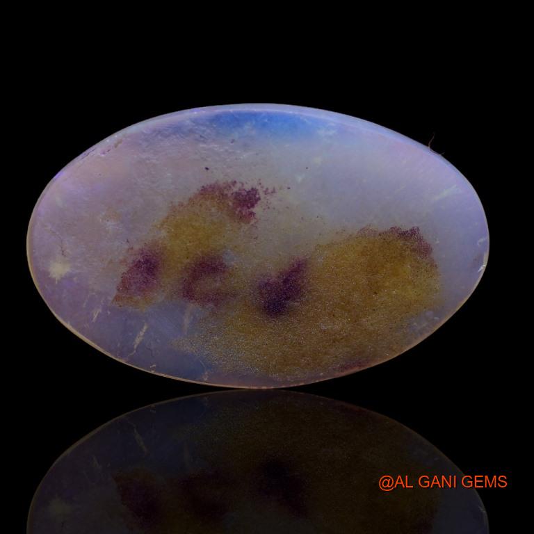 Natural Untreated Fire Opal Loose Gemstone Fancy Cabochon From Australia 19.90 Cts 35x22x4 mm A-199