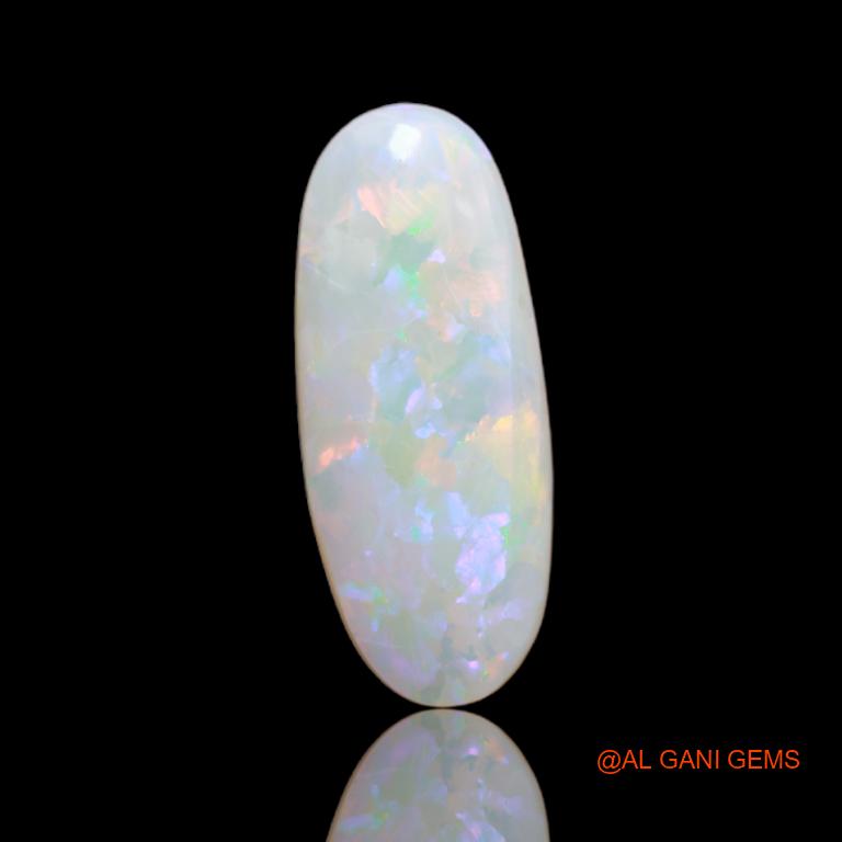 4.05 Cts Unheated Australian Fire Opal Loose Gemstone Oval Cabochon Natural 19x8x4 mm A-19