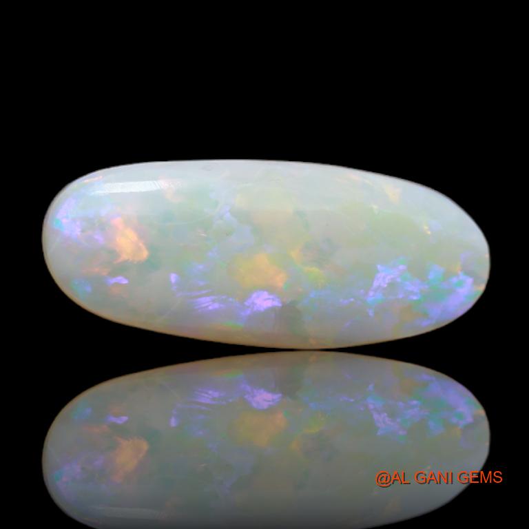 4.05 Cts Unheated Australian Fire Opal Loose Gemstone Oval Cabochon Natural 19x8x4 mm A-19