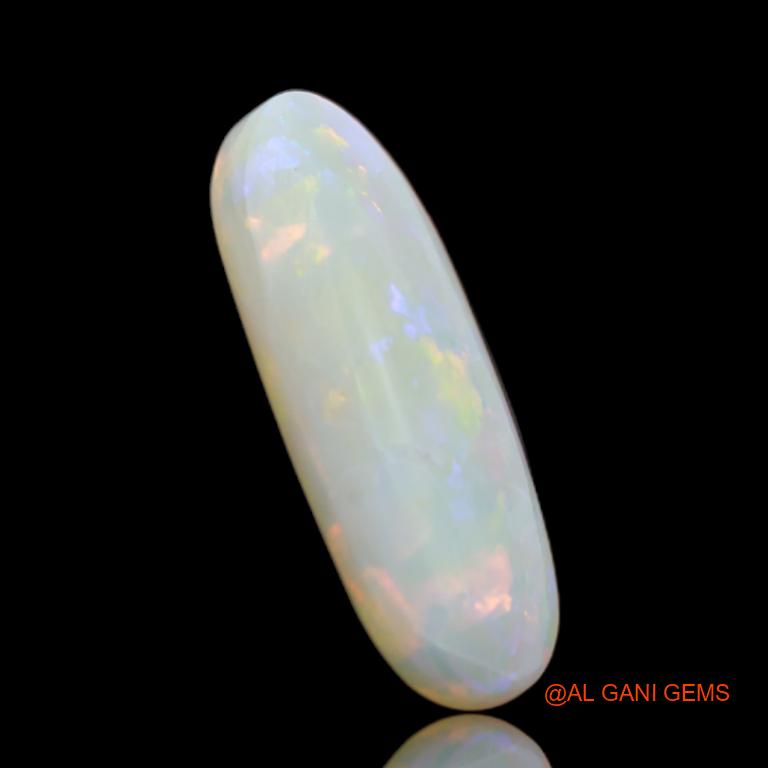 4.05 Cts Unheated Australian Fire Opal Loose Gemstone Oval Cabochon Natural 19x8x4 mm A-19