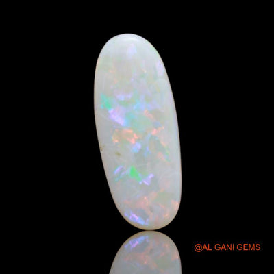 4.05 Cts Unheated Australian Fire Opal Loose Gemstone Oval Cabochon Natural 19x8x4 mm A-19