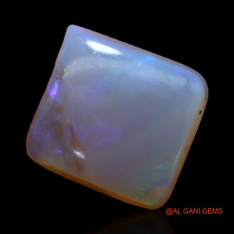 Natural Fire Opal Gemstone 4.80 Cts Loose Square Cabochon From Australia 11x10x4 mm A-204