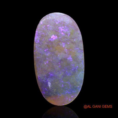2.50 Cts Unheated Australian Fire Opal Loose Gemstone Oval Cabochon Natural 19x10x1 mm A-205