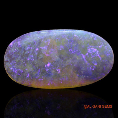 2.50 Cts Unheated Australian Fire Opal Loose Gemstone Oval Cabochon Natural 19x10x1 mm A-205