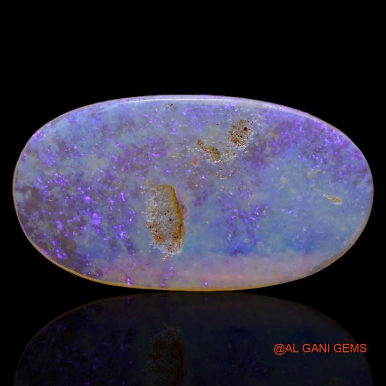 2.50 Cts Unheated Australian Fire Opal Loose Gemstone Oval Cabochon Natural 19x10x1 mm A-205
