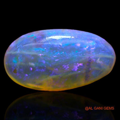 3.25 Cts Unheated Australian Fire Opal Loose Gemstone Oval Cabochon Natural 14x8x4 mm A-208