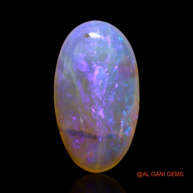 3.25 Cts Unheated Australian Fire Opal Loose Gemstone Oval Cabochon Natural 14x8x4 mm A-208