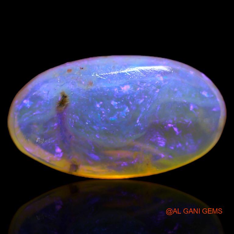 3.25 Cts Unheated Australian Fire Opal Loose Gemstone Oval Cabochon Natural 14x8x4 mm A-208