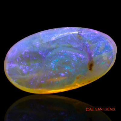 3.25 Cts Unheated Australian Fire Opal Loose Gemstone Oval Cabochon Natural 14x8x4 mm A-208