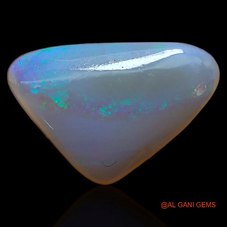 2.75 Cts Natural Australian Fire Opal Loose Gemstone Trillion Cabochon 14x9x3 mm A-209