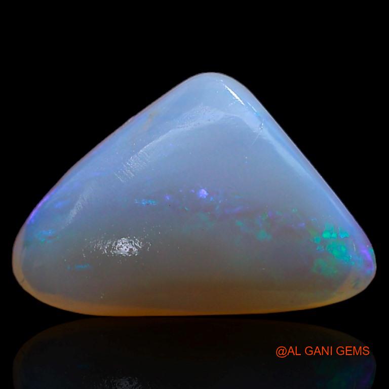 2.75 Cts Natural Australian Fire Opal Loose Gemstone Trillion Cabochon 14x9x3 mm A-209