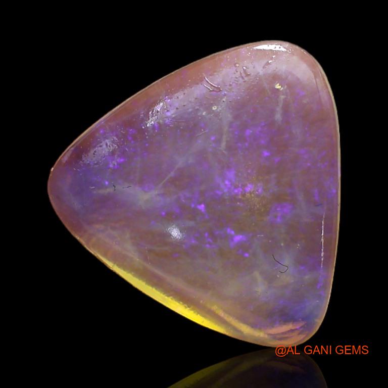 4.30 Cts Unheated Australian Fire Opal Loose Gemstone Trillion Cabochon Natural 14x14x3 mm A-210