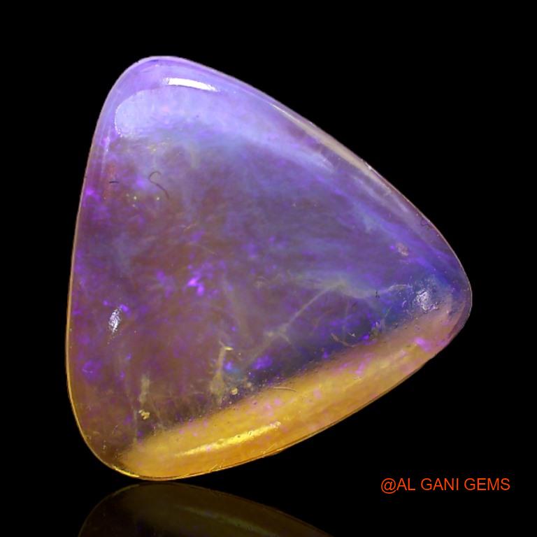 4.30 Cts Unheated Australian Fire Opal Loose Gemstone Trillion Cabochon Natural 14x14x3 mm A-210
