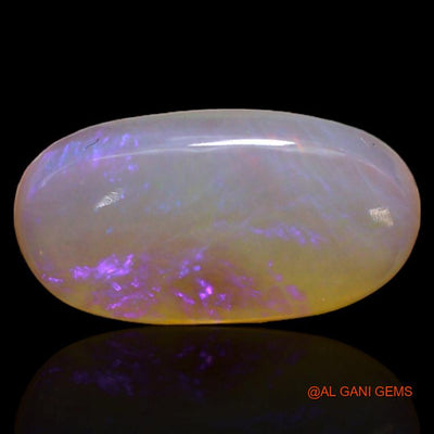 Natural Fire Opal Gemstone 2.65 Cts Loose Oval Cabochon From Australia 14x7x3 mm A-214