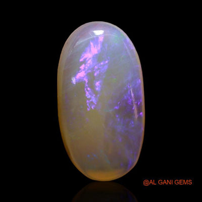 Natural Fire Opal Gemstone 2.65 Cts Loose Oval Cabochon From Australia 14x7x3 mm A-214