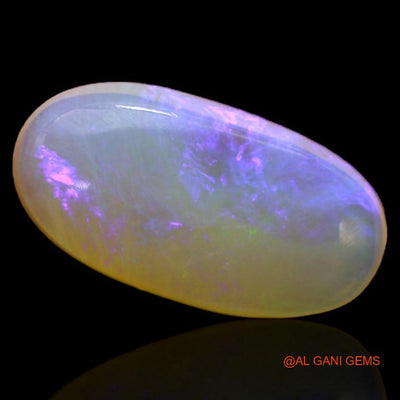 Natural Fire Opal Gemstone 2.65 Cts Loose Oval Cabochon From Australia 14x7x3 mm A-214