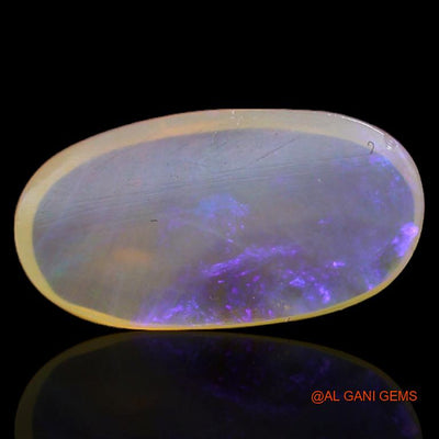 Natural Fire Opal Gemstone 2.65 Cts Loose Oval Cabochon From Australia 14x7x3 mm A-214