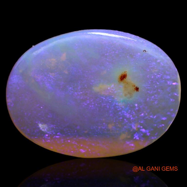 Natural Untreated Fire Opal Loose Gemstone Oval Cabochon From Australia 3.80 Cts 17x13x2 mm A-215