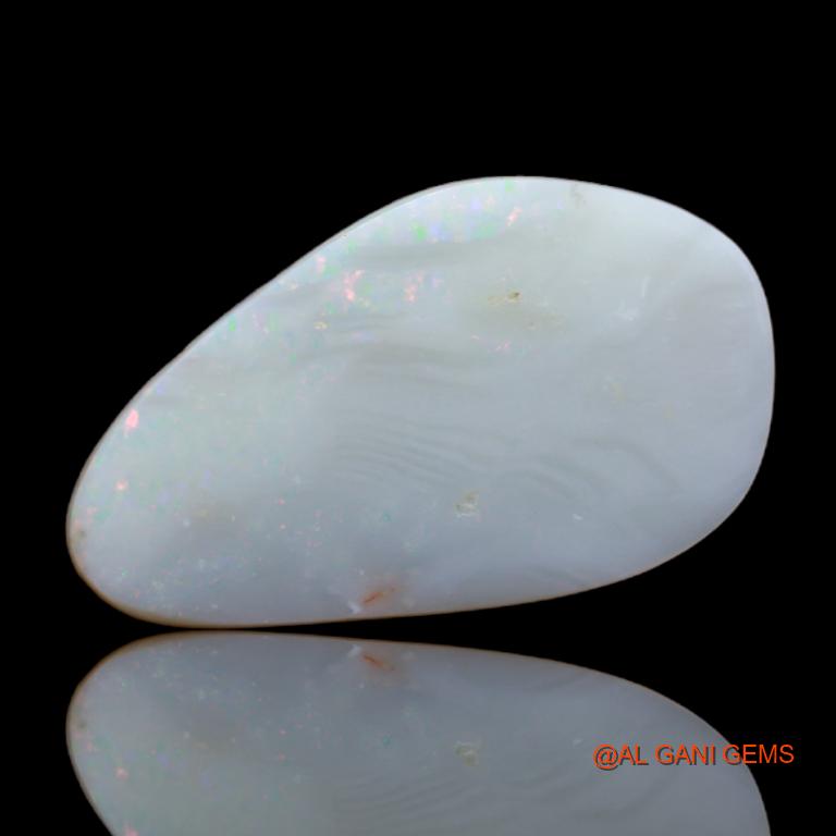 6.25 Cts Natural Australian Fire Opal Loose Gemstone Fancy Cabochon 25x14x3 mm A-21