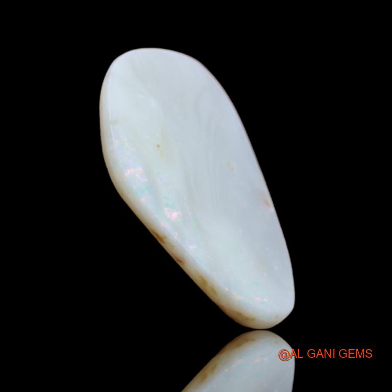 6.25 Cts Natural Australian Fire Opal Loose Gemstone Fancy Cabochon 25x14x3 mm A-21