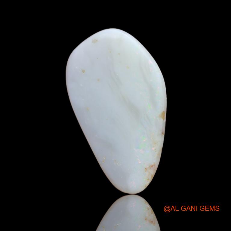 6.25 Cts Natural Australian Fire Opal Loose Gemstone Fancy Cabochon 25x14x3 mm A-21