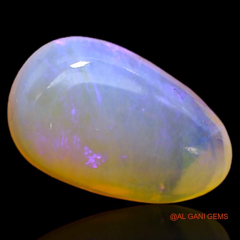 Natural Untreated Fire Opal Loose Gemstone Fancy Cabochon From Australia 3.30 Cts 13x8x4 mm A-220