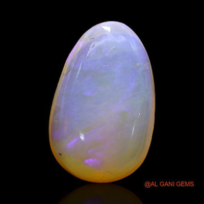 Natural Untreated Fire Opal Loose Gemstone Fancy Cabochon From Australia 3.30 Cts 13x8x4 mm A-220
