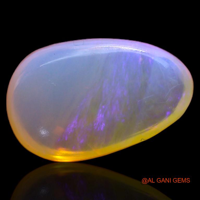 Natural Untreated Fire Opal Loose Gemstone Fancy Cabochon From Australia 3.30 Cts 13x8x4 mm A-220