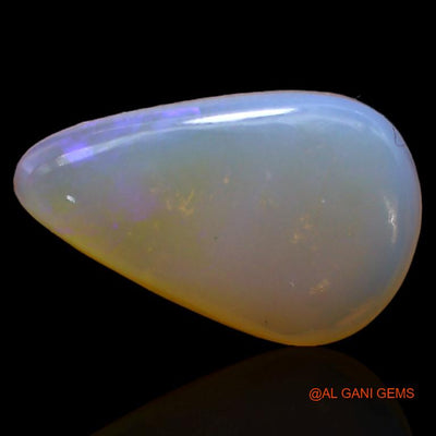 Natural Fire Opal Gemstone 3.70 Cts Loose Pear Cabochon From Australia 16x10x3 mm A-223