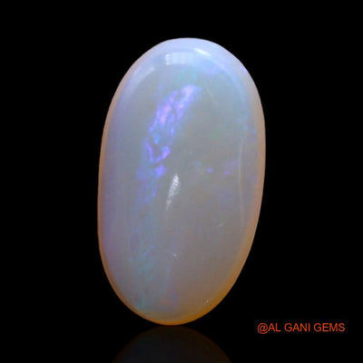 Natural Untreated Fire Opal Loose Gemstone Oval Cabochon From Australia 3.10 Cts 15x8x3 mm A-225