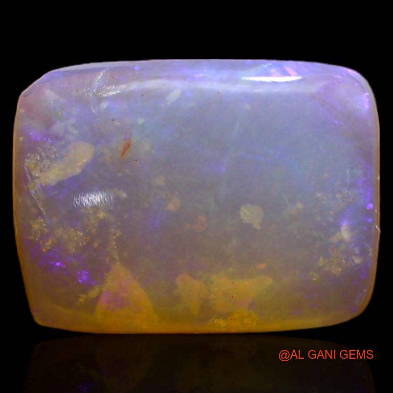 Natural Fire Opal Gemstone 2.40 Cts Loose Square Cabochon From Australia 12x9x2 mm A-226