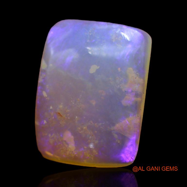 Natural Fire Opal Gemstone 2.40 Cts Loose Square Cabochon From Australia 12x9x2 mm A-226