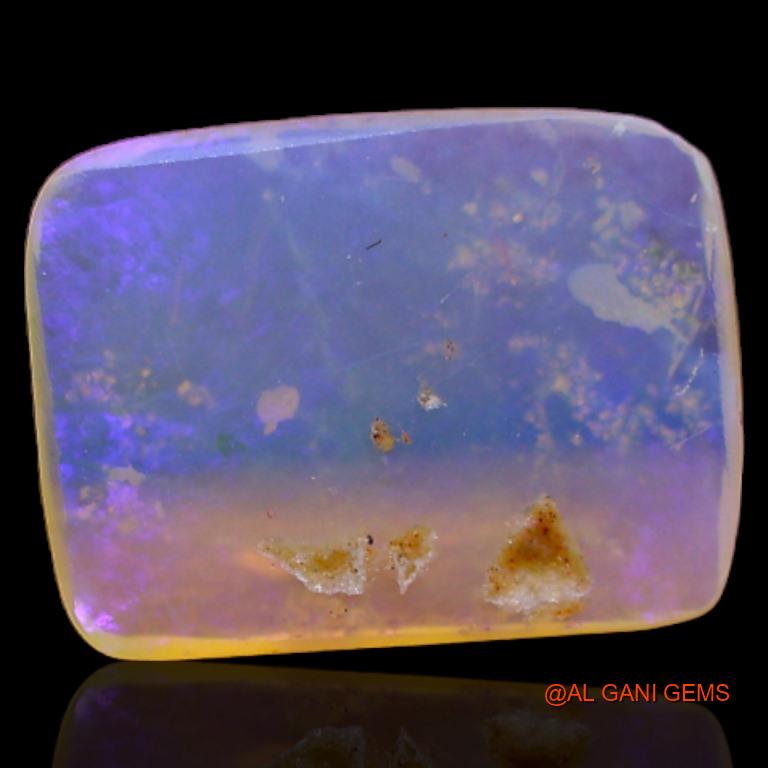 Natural Fire Opal Gemstone 2.40 Cts Loose Square Cabochon From Australia 12x9x2 mm A-226