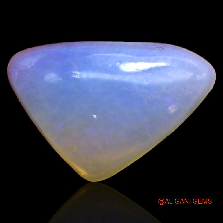 3.60 Cts Natural Australian Fire Opal Loose Gemstone Trillion Cabochon 14x9x4 mm A-227