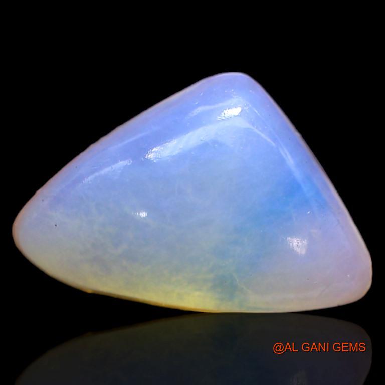 3.60 Cts Natural Australian Fire Opal Loose Gemstone Trillion Cabochon 14x9x4 mm A-227