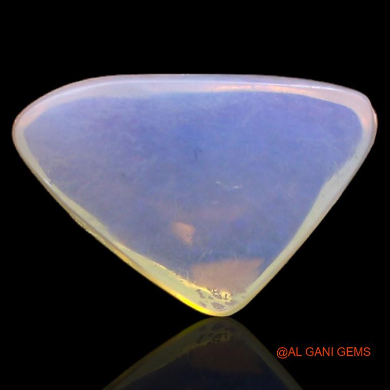 3.60 Cts Natural Australian Fire Opal Loose Gemstone Trillion Cabochon 14x9x4 mm A-227