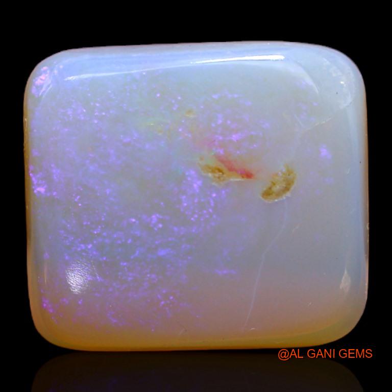 5.20 Cts Unheated Australian Fire Opal Loose Gemstone Square Cabochon Natural 12x11x4 mm A-229