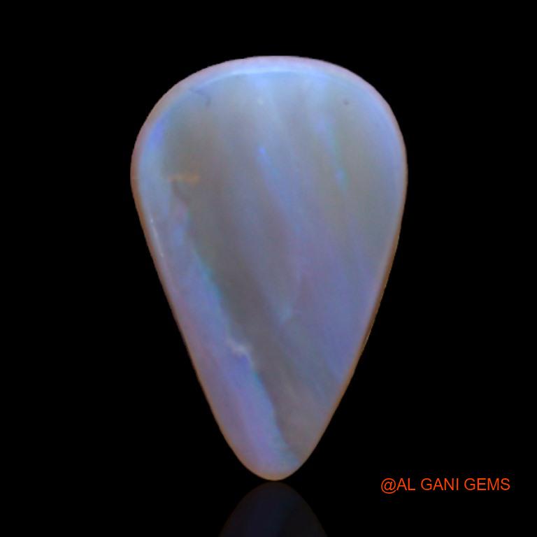 3.80 Cts Natural Australian Fire Opal Pear Cabochon Loose Gemstone For Jewelry 14x9x4 mm A-233