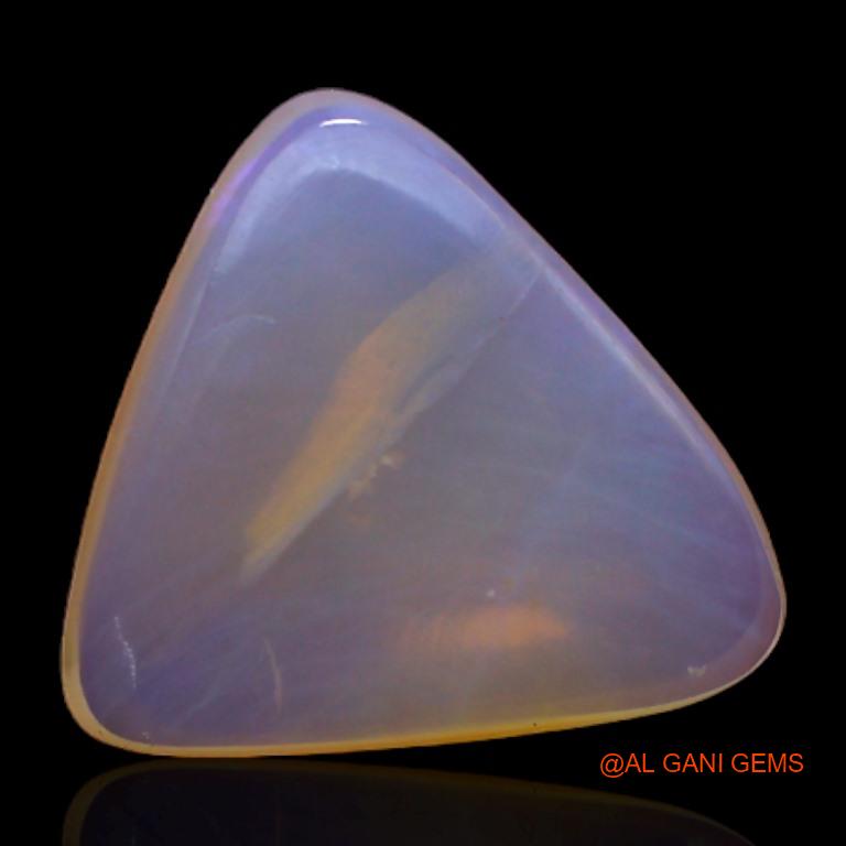 Natural Fire Opal Gemstone 2.00 Cts Loose Trillion Cabochon From Australia 12x11x3 mm A-241