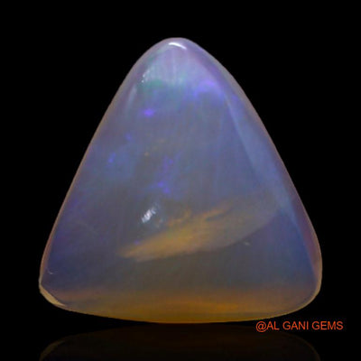 Natural Fire Opal Gemstone 2.00 Cts Loose Trillion Cabochon From Australia 12x11x3 mm A-241